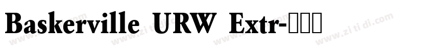 Baskerville URW Extr字体转换